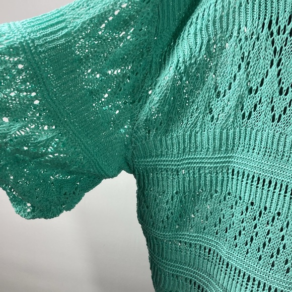 Bina Sweater Women Size 28-30 Open Front Crochet Cardigan Sweater New With Tag - Picture 6 of 8